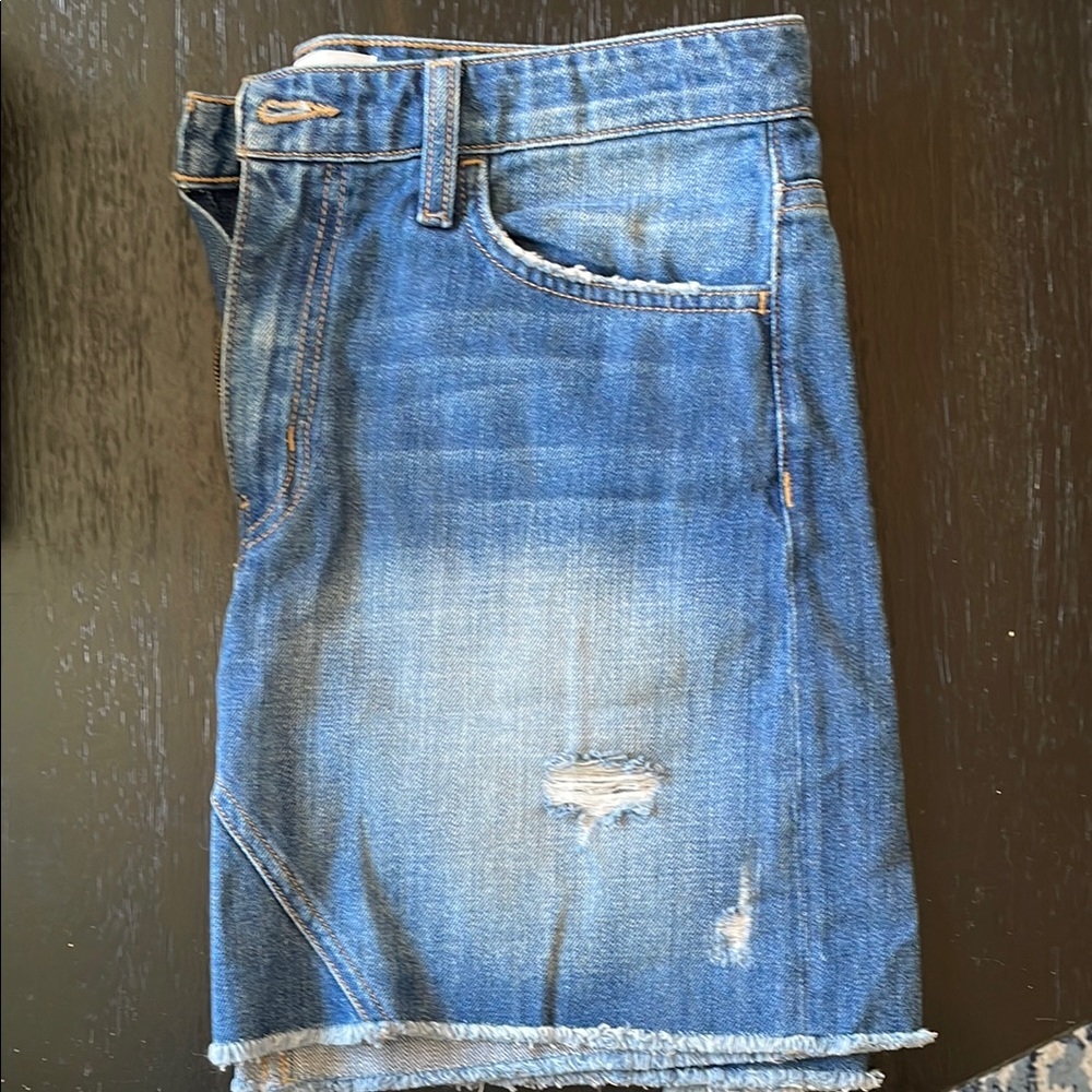Flying Monkey Blue Asymmetrical Pencil Mini Skirt